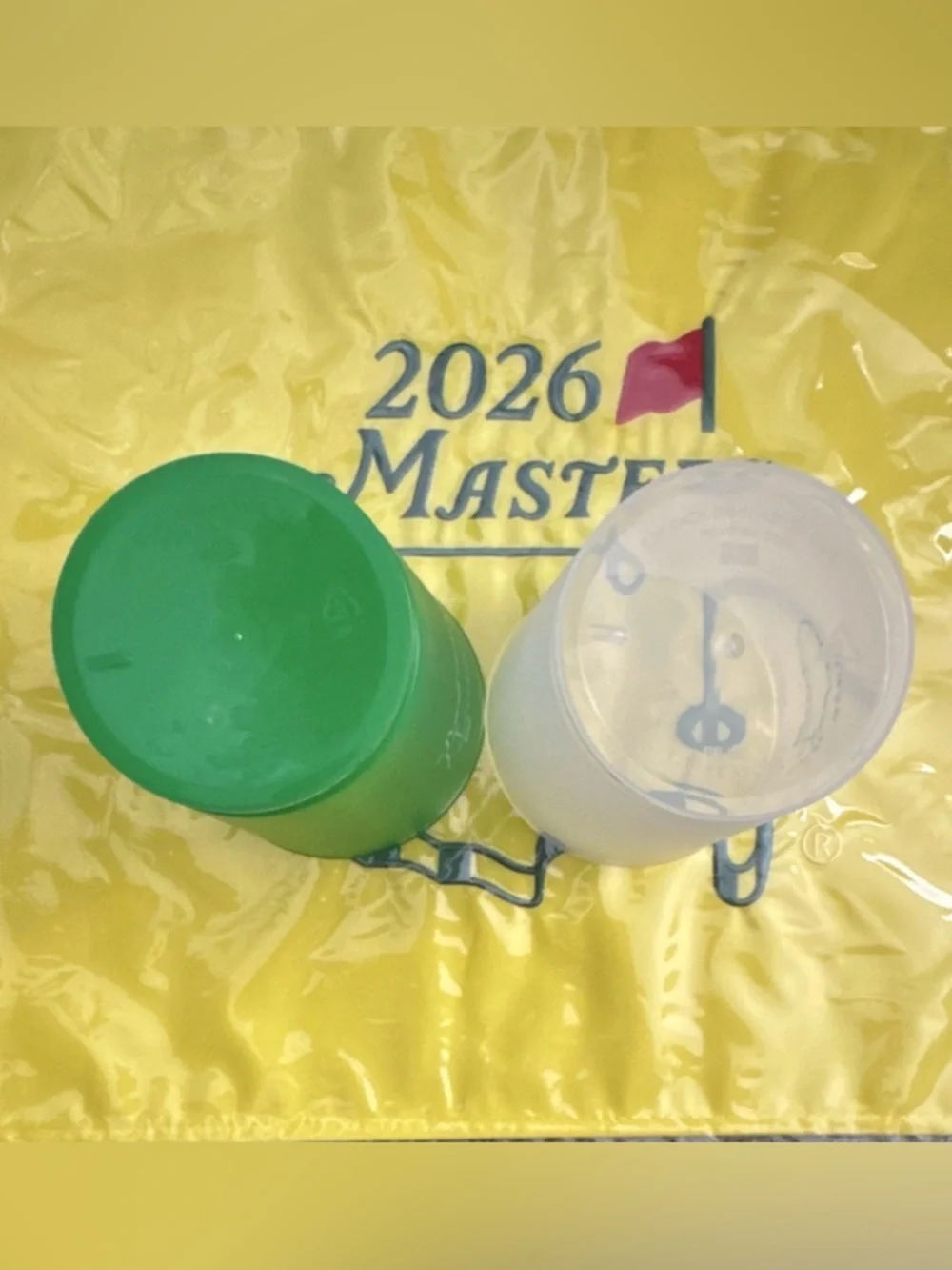 Masters 2026 Beverage Cups Set Green/Frosted White Golf Souvenir Set of 4 - Picture 4 of 6